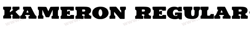 Kameron Regular字体转换